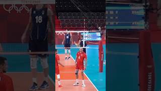 Situational spike by Bartosz Kurek volleyball shorts [upl. by Airdni958]