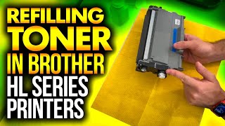 Tutorial Refilling toner in Brother HL series printers [upl. by Artemis]