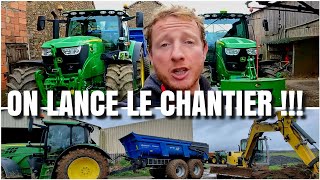 ON LANCE LE CHANTIER BÂTIMENT [upl. by Nesahc]