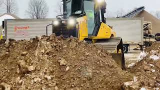 CAT D5G LGP Dozer Grading Dirt Road [upl. by Vivie]