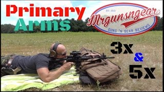 Primary Arms 3x amp 5x ACSS Prism Budget Scopes Review HD [upl. by Araj582]