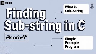 Learn How to Find a Substring in C  Finding Substring in c  College Coders [upl. by Epillihp]