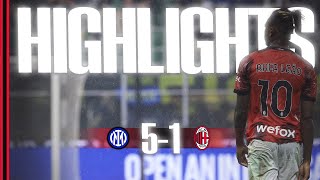 Inter 51 AC Milan  Serie A  Highlights [upl. by Paymar]