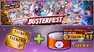 Rolling on Busterfest worth it Battle Cats [upl. by Norrv]