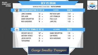 Beverley Town CC 1st XI v Brandesburton CC 1st XI [upl. by Bernette715]