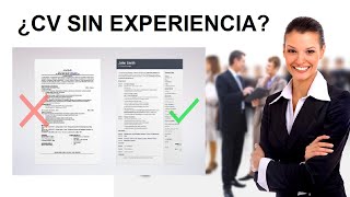 CÓMO HACER MI CV SI NO TENGO EXPERIENCIA LABORAL [upl. by Akihsan]