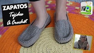 ZAPATOS TEJIDOS A CROCHET [upl. by Hazrit658]