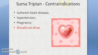 Pharmacology 177 c Anti Migraine Drugs Treatment SumaTriptan Rizatriptan compare with Ergotamine [upl. by Diarmid]