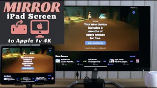 Easy Way to Mirror Your iPad Screen to Apple TV 4K AirPlay [upl. by Trixie]