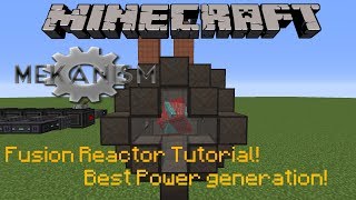 Minecraft 1122  Mekanism Fusion Reactor Tutorial  Best power generation EVER [upl. by Enelram]