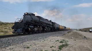 Eastbound big boy at Kemmerer Wyoming  72324 [upl. by Noirda]