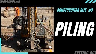 CONCRETE PILES installation STEP BY STEP [upl. by Adnalor560]