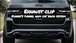 2015 Jeep Grand Cherokee SRT  CUSTOM STRAIGHT PIPE EXHAUST [upl. by Geneva772]