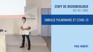 Embolie pulmonaire et COVID19 [upl. by Akere]