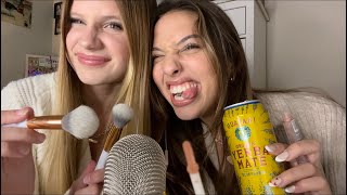 ASMR My friend tries asmr for the first time… 🤍 [upl. by Suzette41]