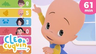 Cinco Monitos 🐒🍌 y más canciones infantiles para bebés  Familia Telerin [upl. by Intyre31]