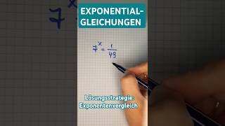 EXPONENTIALGLEICHUNG LÖSEN maths mathematik abi [upl. by Noyes]