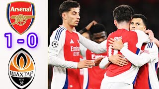 ARSENAL 1  0 SHAKHTAR DONETSK 🚨Gunners continue strong start in Champions League with narrow win [upl. by Krein]