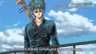 Gintama Gintoki and Katsura vs Harusame [upl. by Yrian]