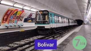 Ligne 7bis Bolivar [upl. by Gaughan832]