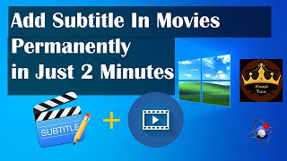 How to Permanently Add Subtitles To a Video or Movie ✅ [upl. by Blakeley]