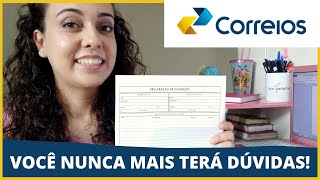 DECLARAÇÃO DE CONTEÚDO O QUE É COMO PREENCHER I Aprenda a Emitir este Documento dos Correios [upl. by Ainnos]