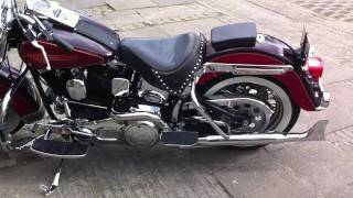 Harley Davidson Softail Heritage classic 1991 FLSTC super sound [upl. by Pytlik]