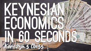 Keynesian Economics Explained in 60 Seconds [upl. by Fiedler926]