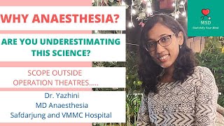 Anaesthesia as a career option  Get all your queries solved  DrYazhini Anbumani [upl. by Halona]