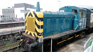 BR Class 03 diesel shunting locomotive at Paignton Devon England UK [upl. by Odille]