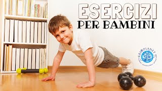 Esercizi per Bambini  Ginnastica a Casa [upl. by Aikahc98]