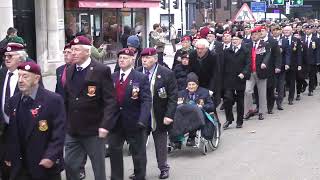 Remembrance Day MARCH PAST  Hull City Centre 2024 [upl. by Helmer]