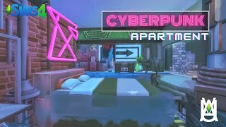 Cyberpunk Apartment 🚨🌃  1312 21 Chic Street Apartment Stop Motion Speed Build  The Sims 4 [upl. by Hoffer122]