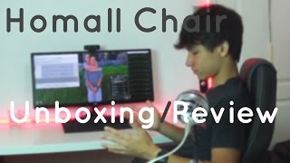 Homall Racing Chair UnboxingReview [upl. by Ocirderf]