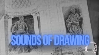 Sound of Drawing  Ep 10  Trevi Fountain in Graphite Pencil [upl. by Noerb]