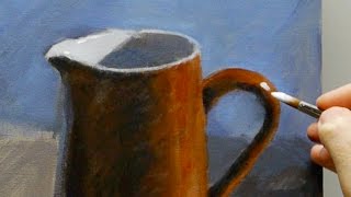 Acrylic still life painting for beginners  Part 1 of 3 [upl. by Acireit343]