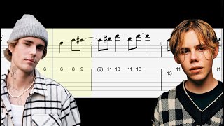 Justin Bieber  Unstable ft The Kid LAROI Guitar Tutorial Tabs With Sheets [upl. by Attirehs]