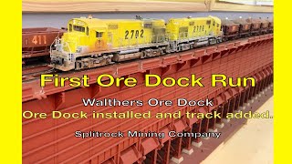 First ore dock run Walthers ore dock is installed and operation begins [upl. by Elvis]