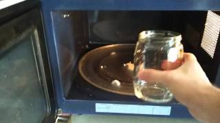 How to sterilize a jar in a microwave [upl. by Rihana]