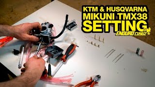 KTM amp HUSQVARNA Mikuni TMX38 Carburetor Settings [upl. by Fannie]