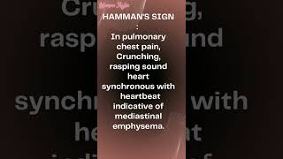 HAMMANS SIGN  homoeomedic [upl. by Germaun30]