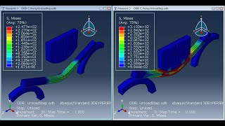 Abaqus Tutorial 5Simple plastic deformation with unloading [upl. by Annavoig]