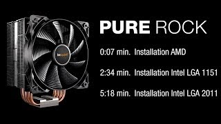 Installation Pure Rock AMD amp Intel  be quiet [upl. by Jermyn242]