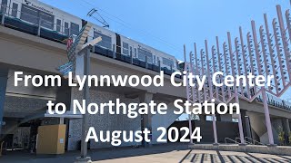 Sound Transit Link Light Rail 1 Line from Lynnwood City Center Station to Northgate Station [upl. by Klayman]