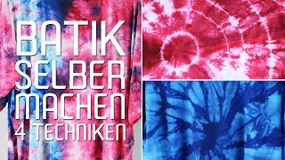 Batik selber machen  TShirt batiken  Anleitung und Bindetechnik  Talude [upl. by Aseeram]