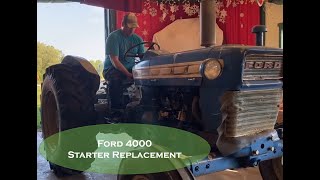 New starter installed on a 1952 Ford 8N farm tractor plus snow plowing [upl. by Clerk343]