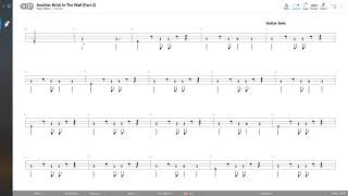 Pink Floyd  Another Brick In The Wall Part 2 BASS TAB PLAY ALONG [upl. by Brewster]