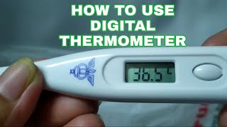 HOW TO USE DIGITAL THERMOMETER howto indaygargar [upl. by Cornela]