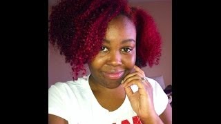 Natural Hair Update  Adore Rich Fuchsia Hair Color [upl. by Giulia]