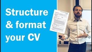 How to format and structure a CV Get more interviews [upl. by Mrots]